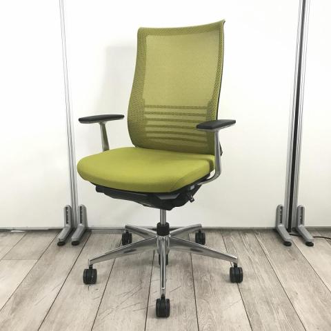 【中古】ベゼル アルミポリッシュ CRS-G2822E6 コクヨ（KOKUYO） 肘付ハイバックチェア