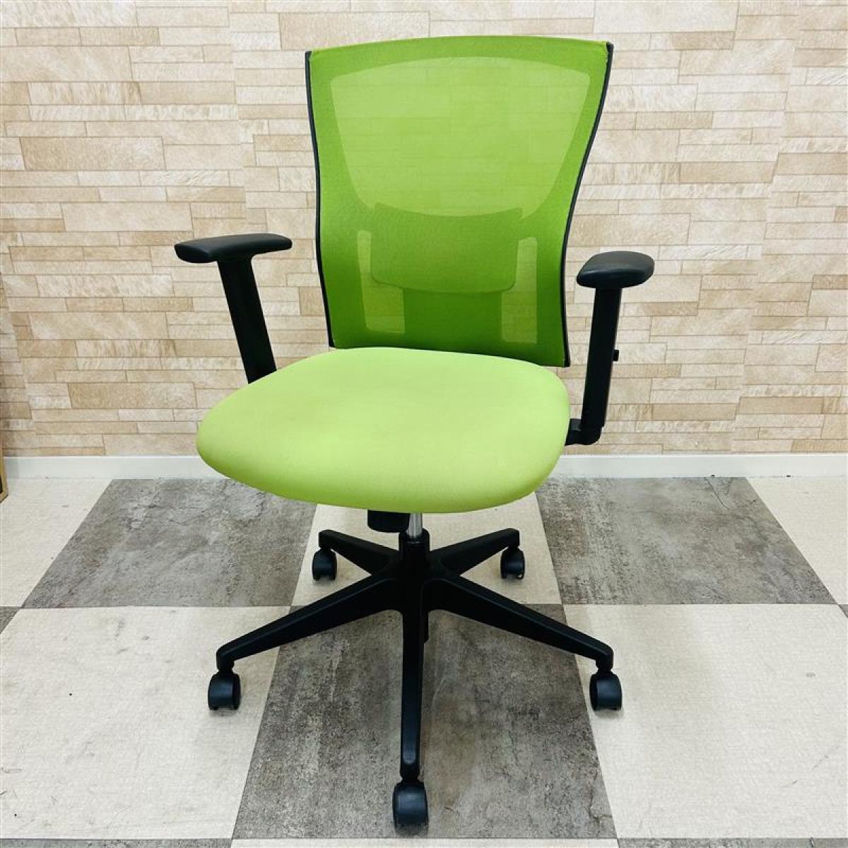 中古】サリダ（salida）チェア イトーキ/ITOKI 肘付ローバックチェア