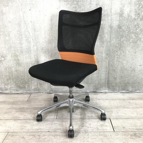 【中古】フィーゴメッシュチェア CJ31BR オカムラ（okamura） 肘無ハイバックチェア