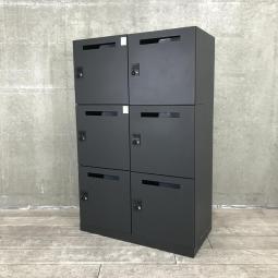 【関東倉庫在庫品】【在庫入替セール品！（本在庫限定価格）】■イトーキ製　サフィ　6人用パーソナルメールロッカー　■ブラック【弊社使用欄：A01018986】【ECBMC】