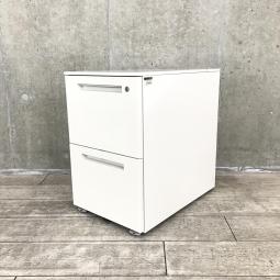 【関東倉庫在庫品】【A4ファイル2段収納可能 ！】【在庫入替セール品】■イトーキ製　CZRシリーズ　2段ワゴン　■ホワイト【弊社使用欄：A01020875】【ECBMC】