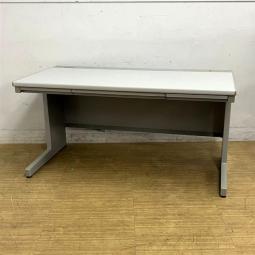 【在庫入替セール】ウチダ　FEED（フィード）　平机　W1400の大きめサイズ　グレー　小物を収納可能な引き出し付き