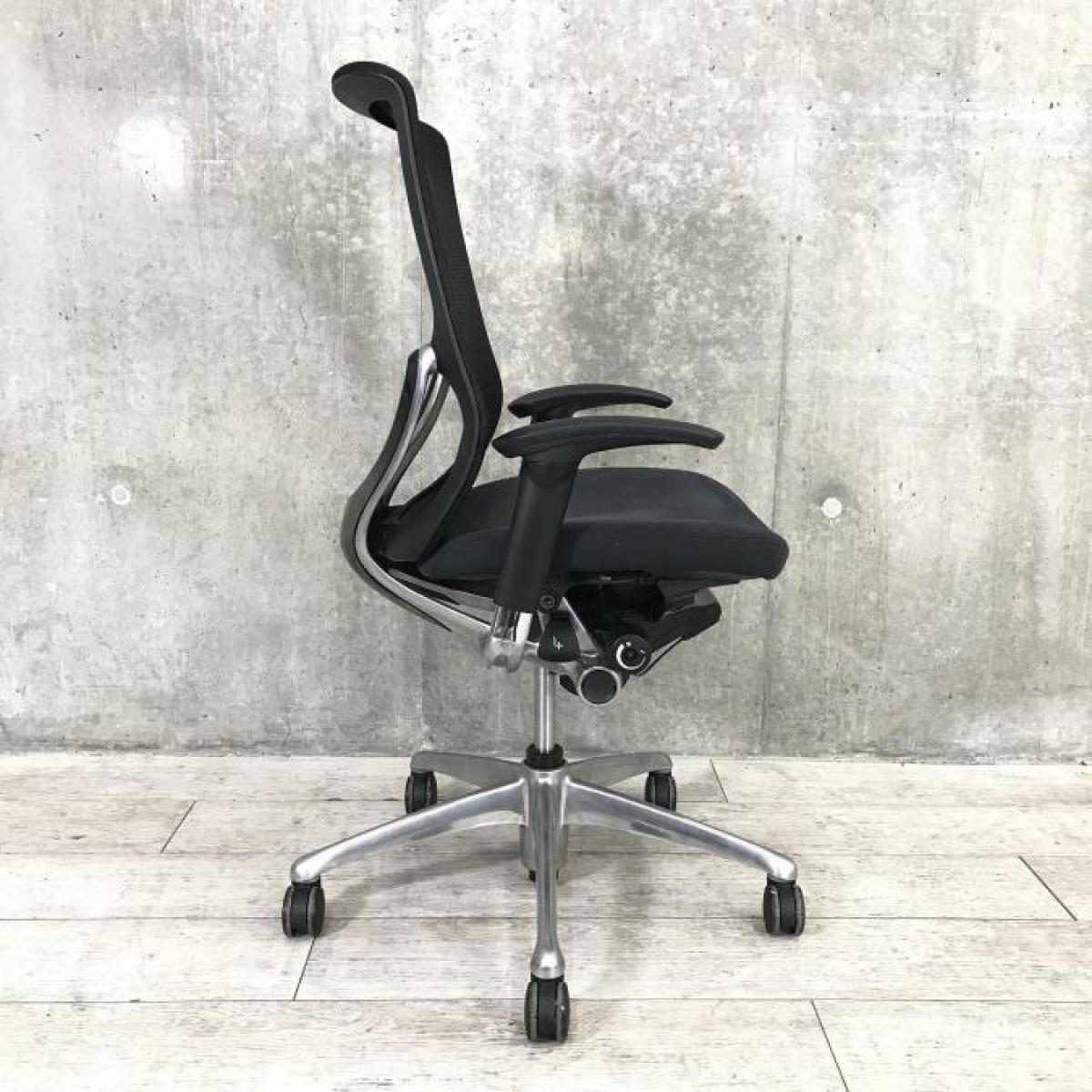 中古】ゼファー（メッシュ） オカムラ/okamura 肘付ハイバックチェア