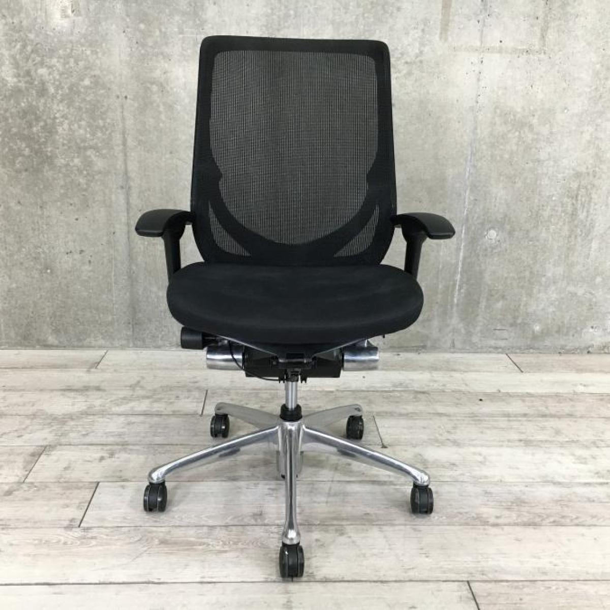 中古】ゼファー（メッシュ） オカムラ/okamura 肘付ハイバックチェア