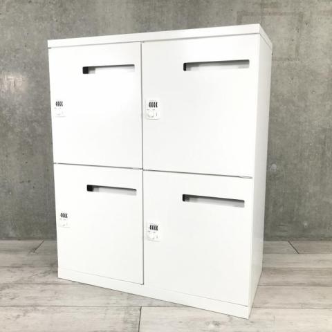 【中古】レクトラインロッカー  オカムラ（okamura） 4人用パーソナルロッカー