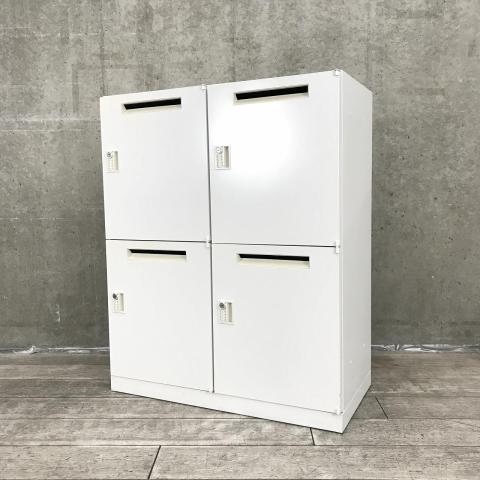 【中古】HSパーソナル 5-821-7002 ウチダ（UCHIDA) 4人用パーソナルロッカー