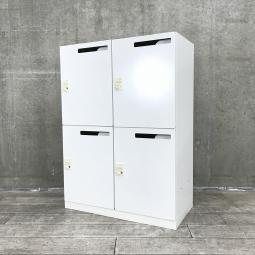 【関東倉庫在庫品】【人気のメールポスト付タイプ！フリーアドレスのお供！】【在庫入替セール品】■コクヨ製　エディアシリーズ　4人用パーソナルロッカー　■ホワイト【弊社使用欄：A01020809】【ECBMC】