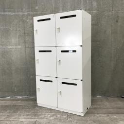 【関東倉庫在庫品】【人気のメールポスト付タイプ！フリーアドレスのお供！】【在庫入替セール品】■イトーキ製　シンラインシリーズ　6人用パーソナルロッカー　■ホワイト【弊社使用欄：A01020801】【ECBMC】