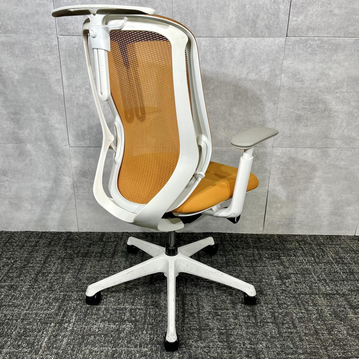 中古】シルフィーメッシュ オカムラ/okamura 肘付ハイバックチェア