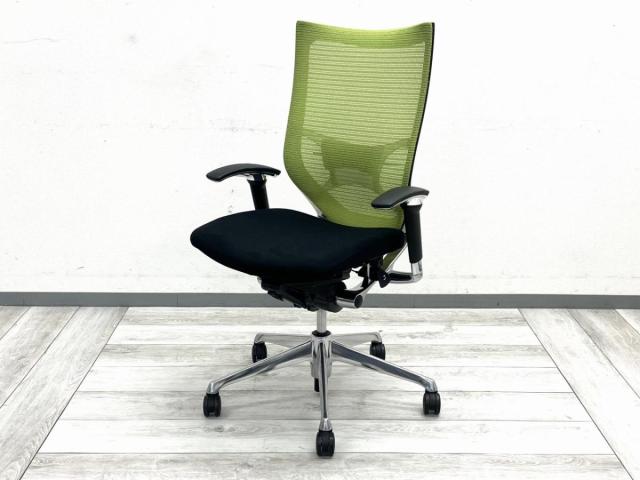 【中古】バロンメッシュチェア CP35BR 1730 オカムラ（okamura） 肘付ハイバックチェア