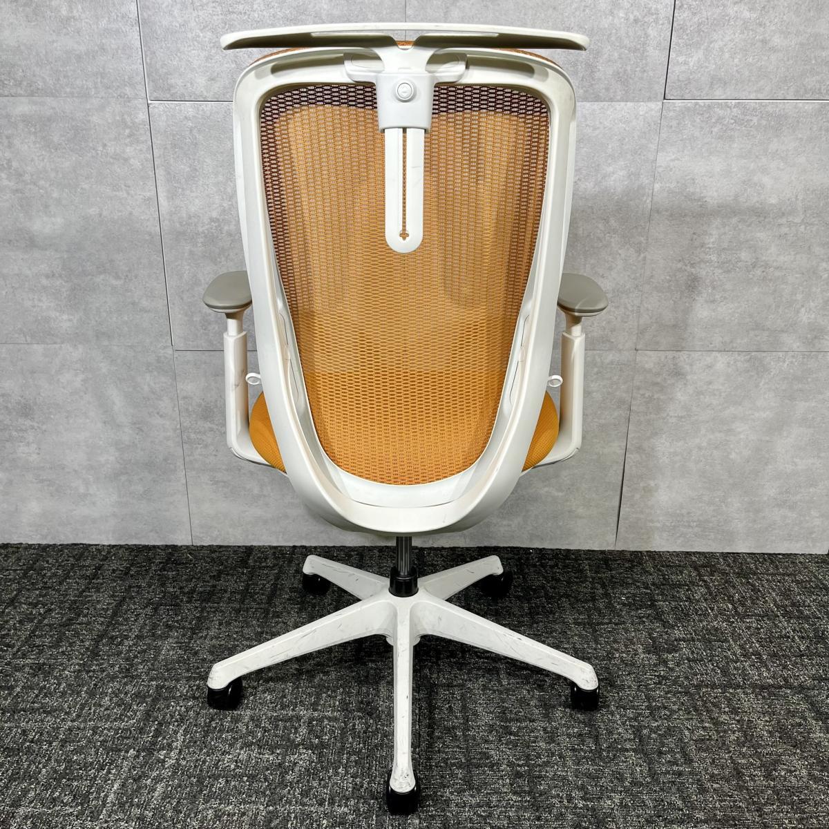 中古】シルフィーメッシュ オカムラ/okamura 肘付ハイバックチェア