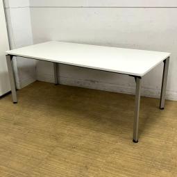 イトーキ　DE　ミーティングテーブル　幅1800mm×奥行900mmの定番サイズ　4～6名様推奨　ホワイト天板　シンプルな4つ脚タイプ