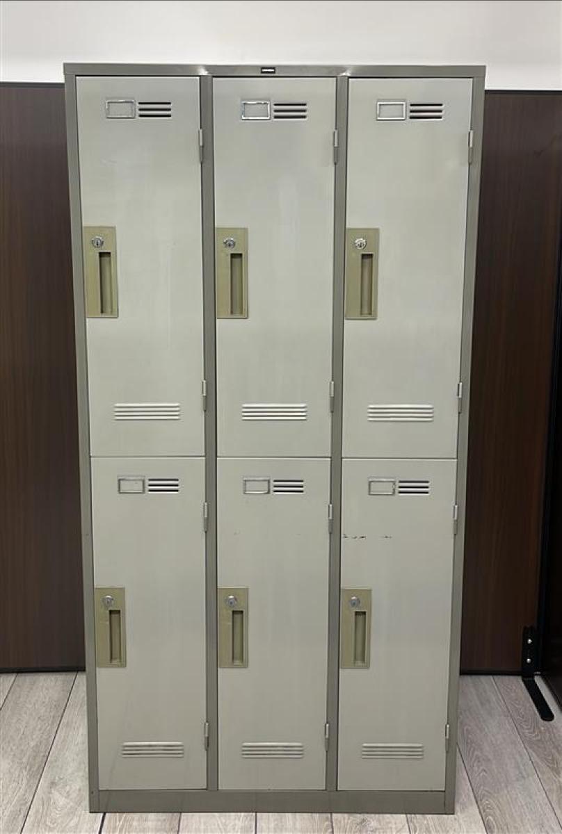 中古】 ウチダ/UCHIDA 6人用更衣ロッカー 561213 - 中古オフィス家具