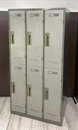 【レアな6人用ロッカーがこの価格で！】■内田洋行製　6人用ロッカー　■グレー　※一部部材欠品ございます。