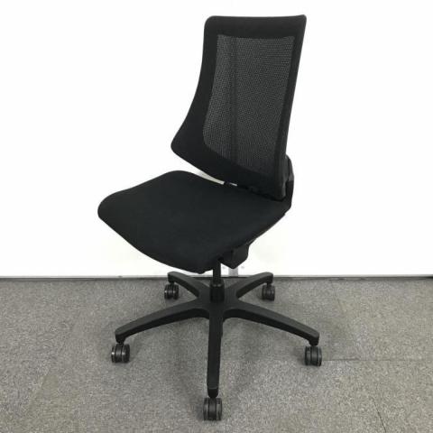 【中古】エフメッシュ KG-170JB-T1T1 イトーキ（ITOKI） 肘無ハイバックチェア