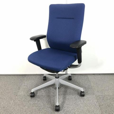 【中古】コーラルチェア CQ87GR FSF3 オカムラ（okamura） 肘付ハイバックチェア