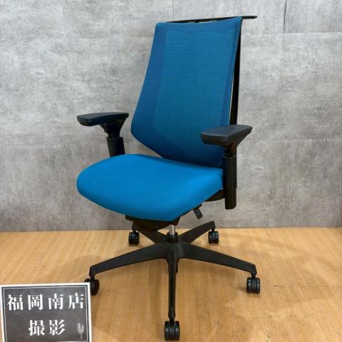 【中古】デュオラ メッシュ CRS-G3000E6 コクヨ（KOKUYO） 肘付ハイバックチェア