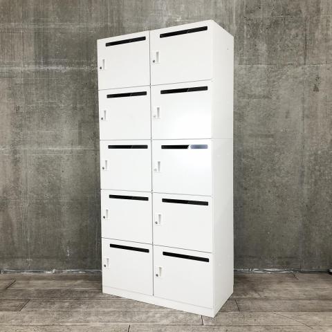 【中古】iNON NPLH-4XM39SAW コクヨ（KOKUYO） 10人用パーソナルロッカー