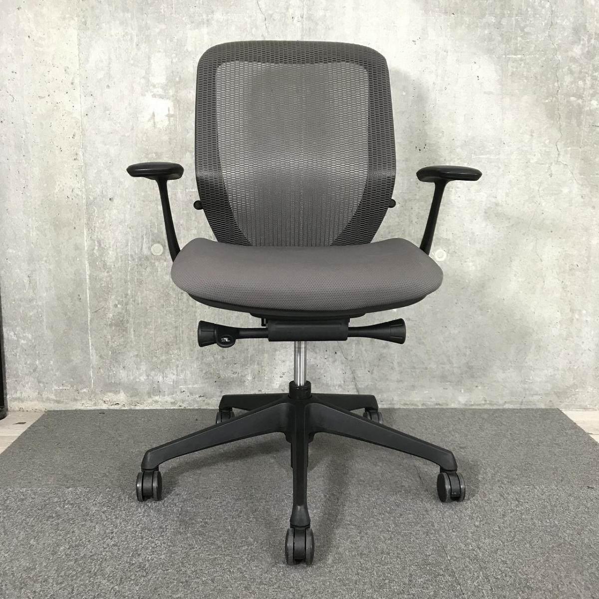 中古】シルフィーメッシュ C641XR FMR2 オカムラ/okamura 肘付ロー