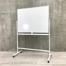【キャスター付きで移動らくらく！自立式両面ホワイトボード！】■プラス(PLUS)製　VSシリーズ　ホワイトボード　自立式　両面タイプ　W1200×H1800㎜　■キャスター付　■ホワイト