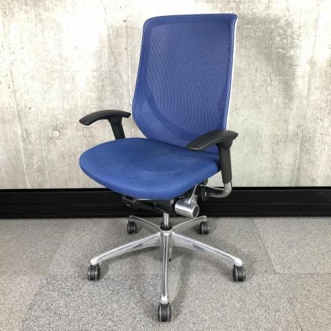 【中古】ゼファー（メッシュ）  オカムラ（okamura） 肘付ハイバックチェア