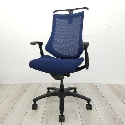 【中古】エフメッシュ KF-370JBH-T1B2 イトーキ（ITOKI） 肘付ハイバックチェア