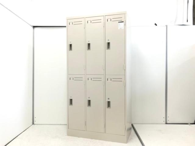 【中古】LKロッカー LK-6F1C コクヨ（KOKUYO） 6人用更衣ロッカー