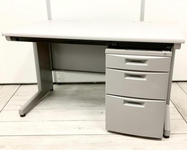 【中古】CZデスク CZN-127HA-WE イトーキ（ITOKI） 片袖机