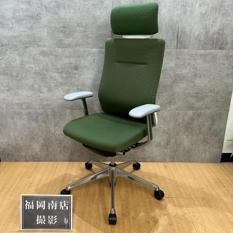 【中古】コーラルチェア  オカムラ（okamura） 肘付ハイバックチェア