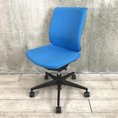 【中古】ウィザードチェア  コクヨ（KOKUYO） 肘無ローバックチェア