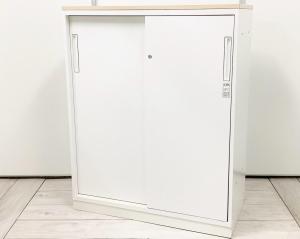 引き戸書庫 シリンダー錠 ナチュラ天板つき オススメ(おすすめ) 大人気 ・KOKUYO／コクヨ ・EDIA／エディア　※横浜本店撮影画像※