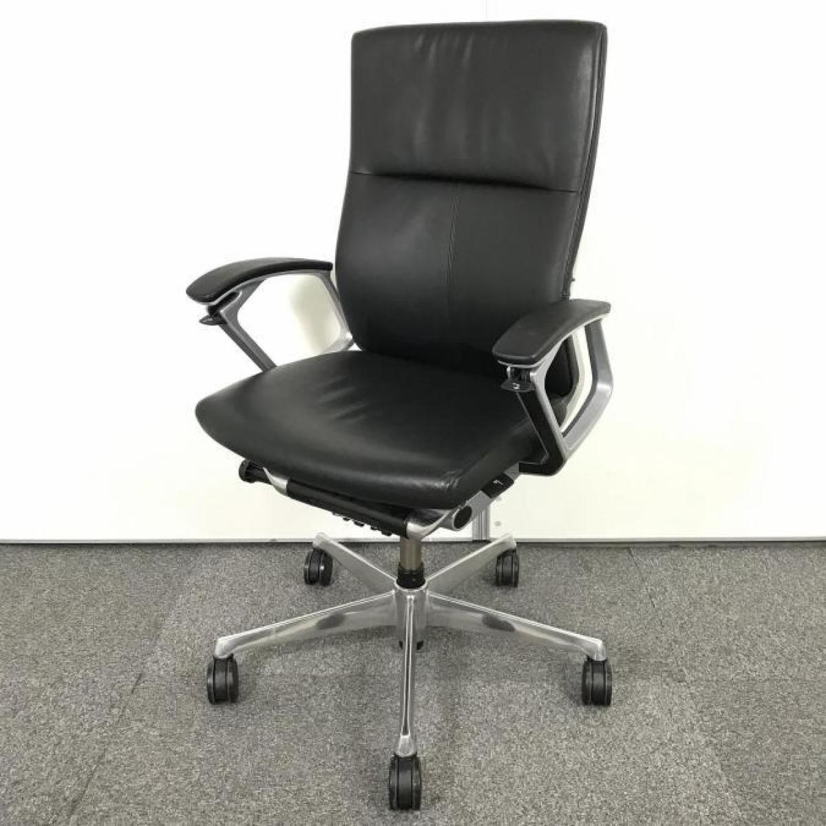 【限定２脚！】在宅ワークにも◎■オカムラ　デューク (DUKE)　ハイバック肘付き　■役員用事務椅子　レザー張地　■ブラック　【2511】弊社使用欄【A01047037】
                        デュークチェア
                                    中古
            