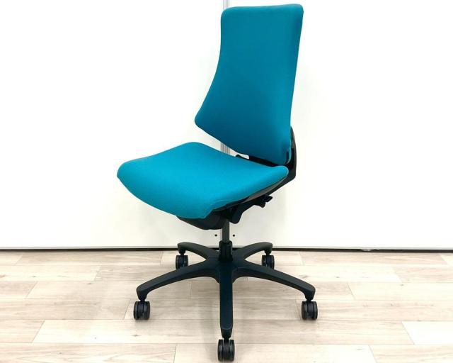 【中古】エフクロス KG-130GS-T1A3 イトーキ（ITOKI） 肘無ハイバックチェア