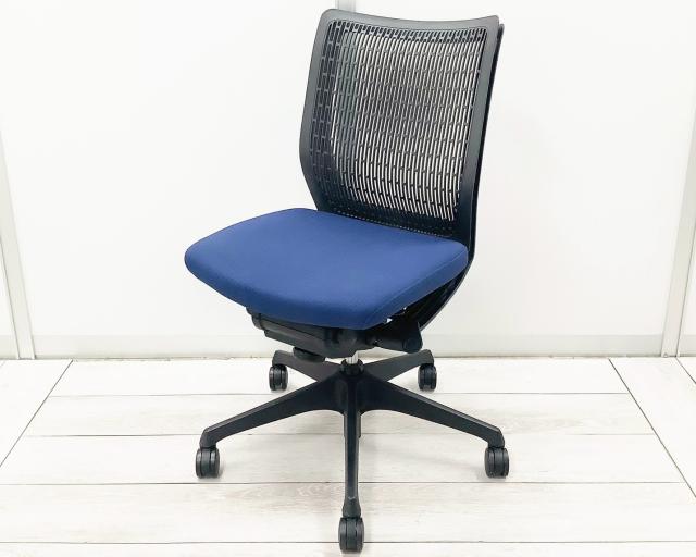 【中古】ヴィスコンテチェア CWA6ZA FEA4 オカムラ（okamura） 肘無ローバックチェア