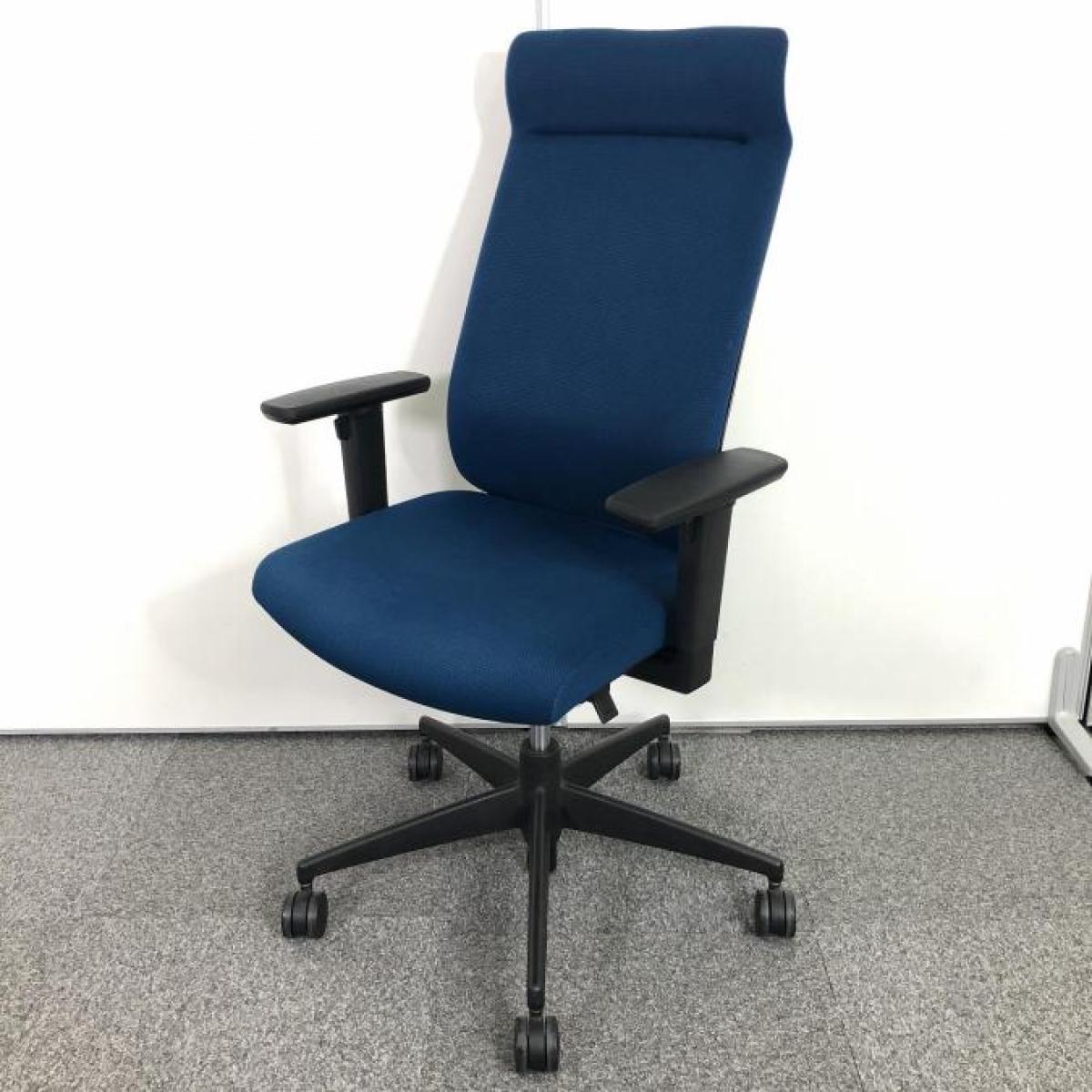 【オフィスの王道・納得の座り心地！魔法のように売れ続けている定番のオフィスチェア！】■コクヨ(KOKUYO)製　ウィザード2(wizard2)チェア　肘付き　ハイバック　■可動肘・ヘッドレスト・ランバーサポート付　■ターコイズブルー×ブラックシェル
                        ウィザード2
                                    中古
            