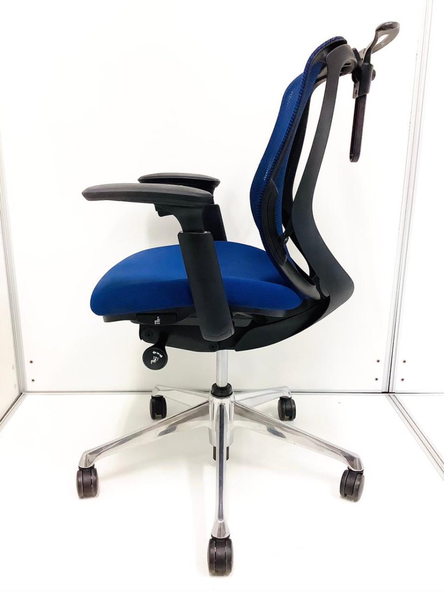 中古】シルフィーメッシュ オカムラ/okamura 肘付ローバックチェア