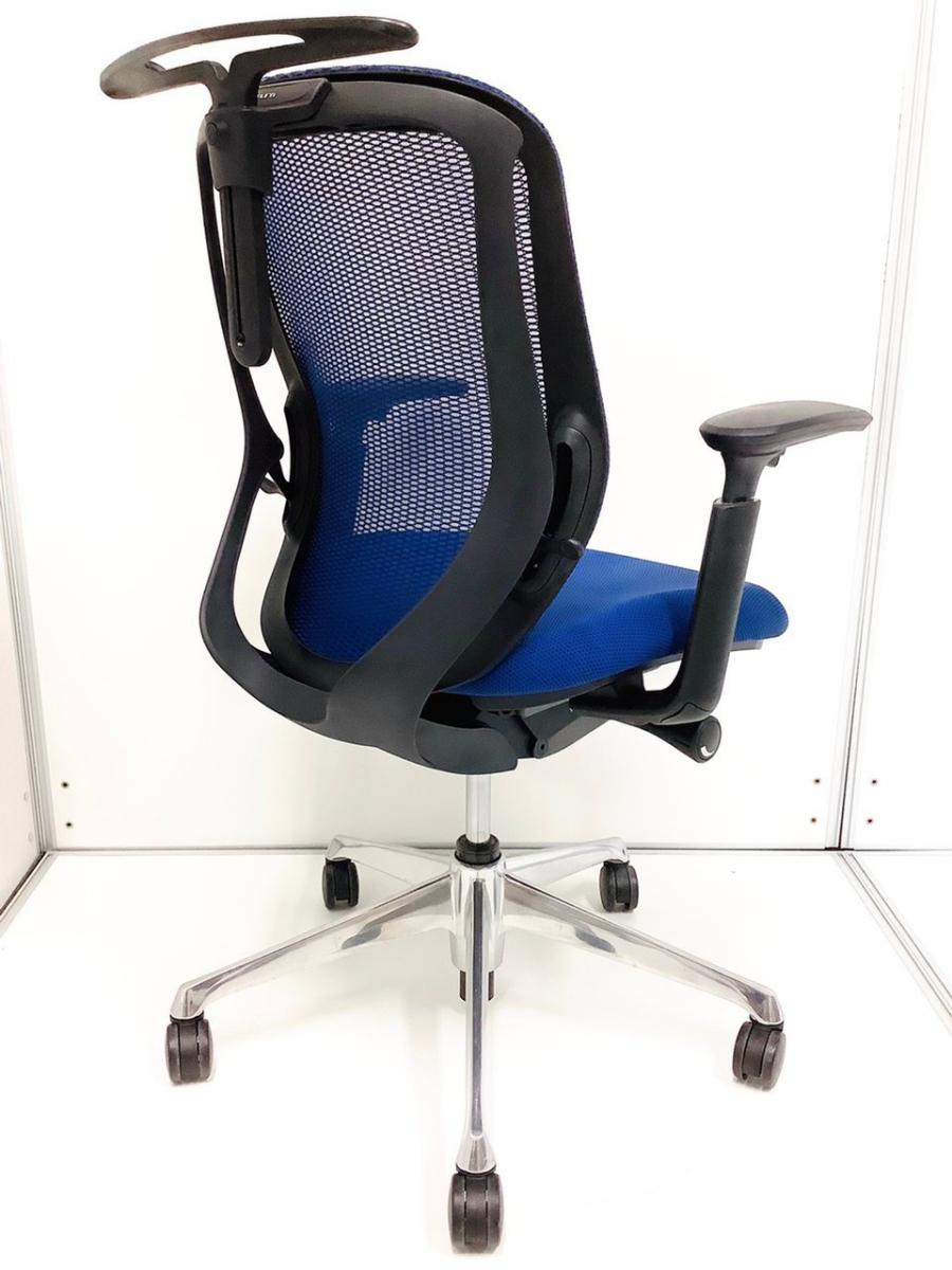 中古】シルフィーメッシュ オカムラ/okamura 肘付ローバックチェア