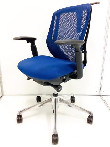 【中古】シルフィーメッシュ  オカムラ（okamura） 肘付ローバックチェア