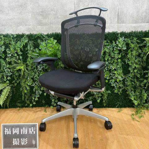【中古】コンテッサチェア CC84GR FPC1 オカムラ（okamura） 肘付ハイバックチェア