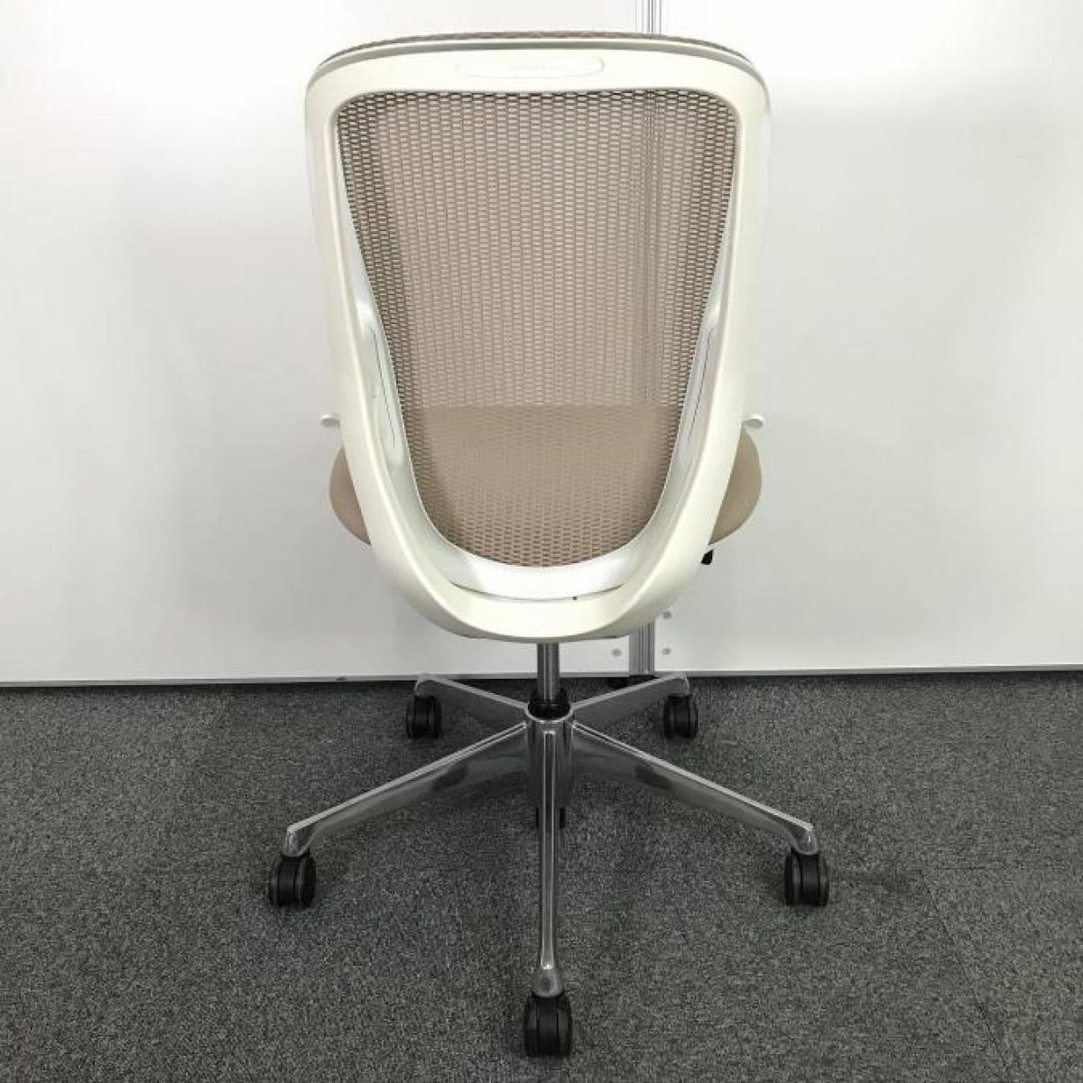 中古】シルフィーメッシュ オカムラ/okamura 肘無ローバックチェア