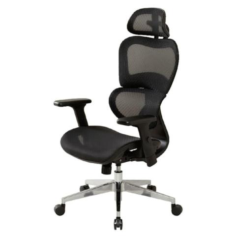 【西】【新品】【弘益】【CKS2】【ヘッドレスト付き】【ハイバックメッシュ】【可動肘】【ブラック】【福岡西店在庫】【福岡オフィス家具】【福岡中古家具】【中古事務什器】【中古チェア】【中古椅子】