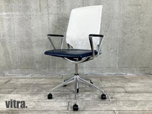 vitra/ヴィトラ　MEDA /メダ チェア　ホワイトｘダークブルー　メッシュｘ本革　アルベルト・メダ