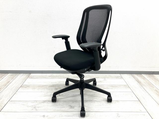 【中古】シルフィーメッシュ C685XR FMP1 K 099 オカムラ（okamura） 肘付ハイバックチェア