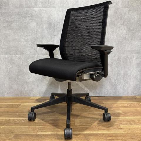 【中古】シンクチェア（2014年以前モデル）  Steelcase（スチールケース） 肘付ハイバックチェア
