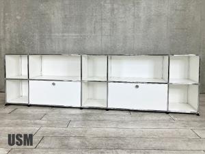 【引き取り限定】USMハラー５列２段 キャビネット　ピュアホワイト　D350　OPDD