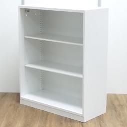 ★【T12】【商品入替のため、残り1台限り】【目立つキズあり】コクヨ製　エディア　ホワイト　 D400タイプ　W900/D400/H1110サイズ　扉がないので、いつでも中身が一目瞭然　見える化にフォーカスしたオープン書庫！　ローキャビネット　オープン書庫！！