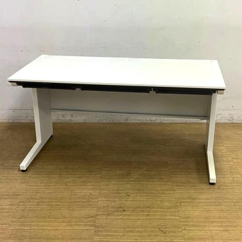 コクヨ　iS　平机（スタンダードテーブル）　W1400サイズ　配線収納に配慮した設計がポイント　ホワイト　引き出し付き