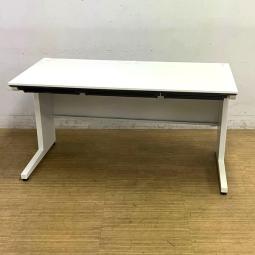 コクヨ　iS　平机（スタンダードテーブル）　W1400サイズ　配線収納に配慮した設計がポイント　ホワイト　引き出し付き