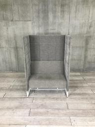 【集中作業や休憩スペース等にオススメ！】■アスプルンド製　ベースドウィズ　パーソナルソファ　■グレー　 【HU】【関東倉庫在庫品】【弊社使用欄：A01048270】