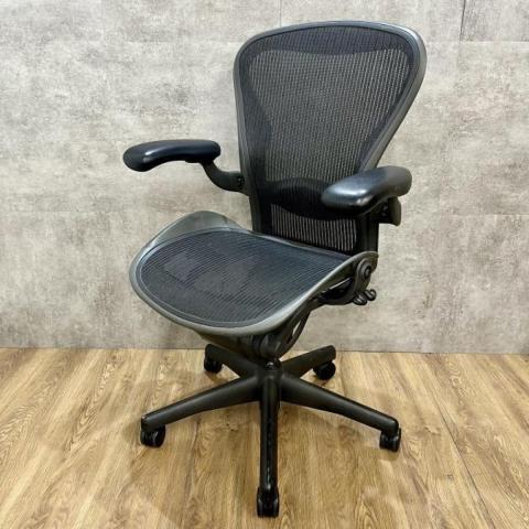【中古】アーロンチェア（ランバー　フル装備）  Herman Miller（ハーマンミラー） 肘付ハイバックチェア